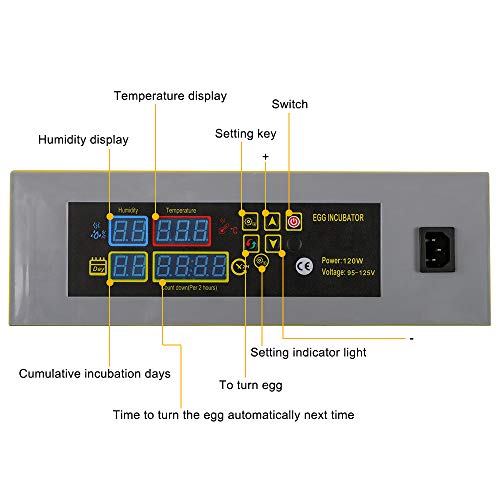 Winado 48 Egg Incubator with Automatic Egg Turning & Temperature Control O291