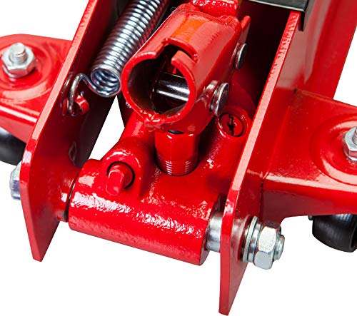 BIG RED Torin Hydraulic Trolley Floor Jack with Storage Case, 1.5 Ton Capacity, Black J906585