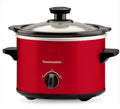 Exclusive Color RED! Toastmaster 1.5 Quart Slow Cooker with adjustable Temp Control, Removable Stoneware, Make Healthy Meals.