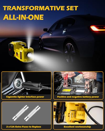 Electric Car Jack 5 Ton 12V with Impact Wrench, Tire Inflator and LED Light G256332
