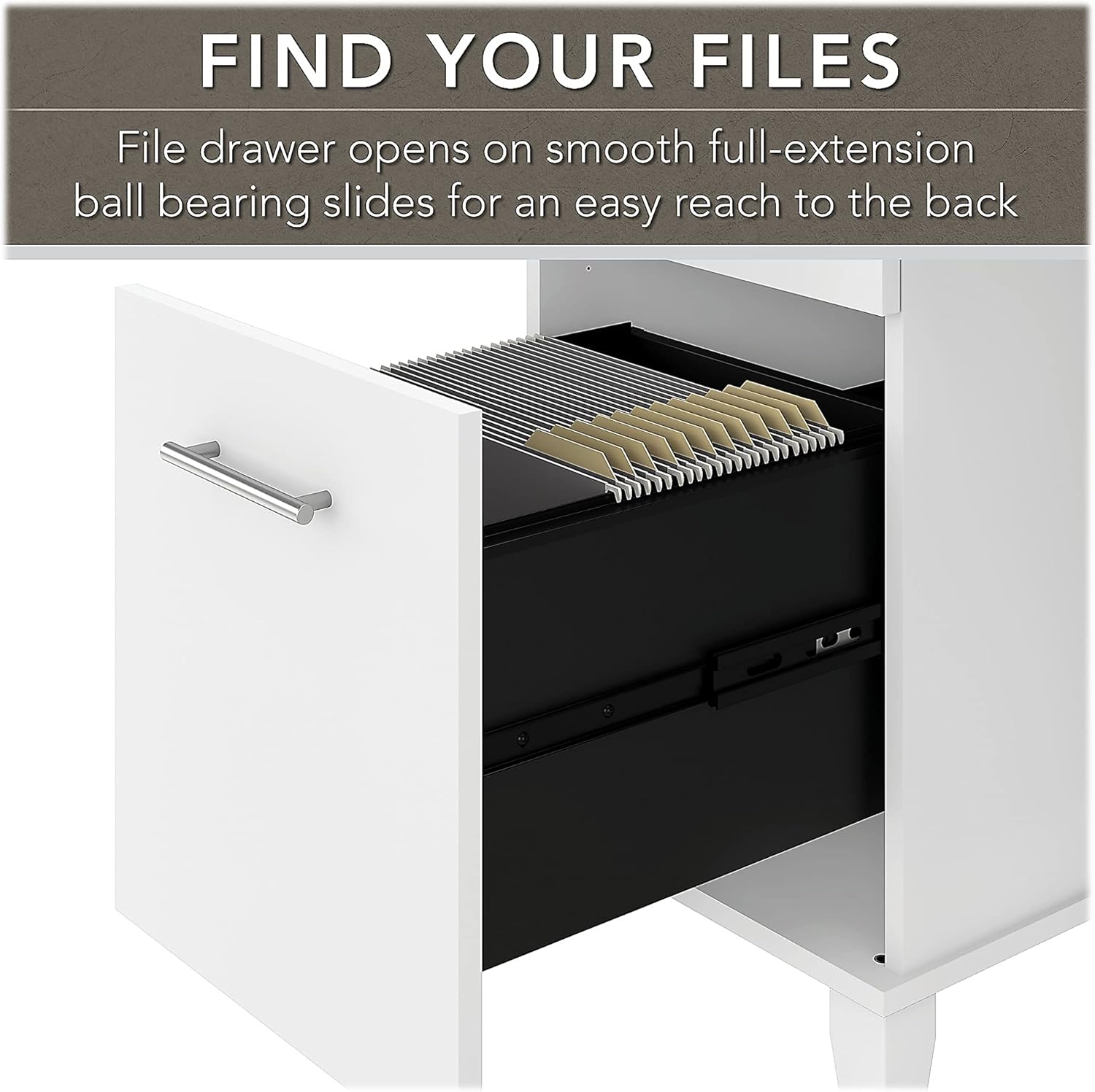Bush Furniture Somerset 72W Sit to Stand L Shaped Desk with Hutch and File Cabinet X720448