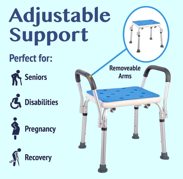 Medokare Shower Chair with Padded Seat and Tote Bag K61767