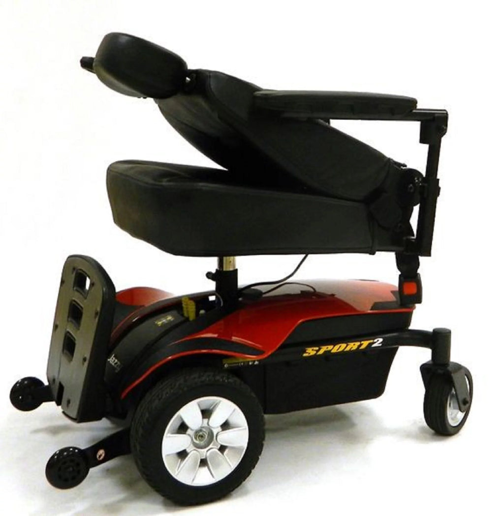 Pride Mobility Jazzy Sport 2 Front-Wheel Drive Power Chair, Jazzy Red S456