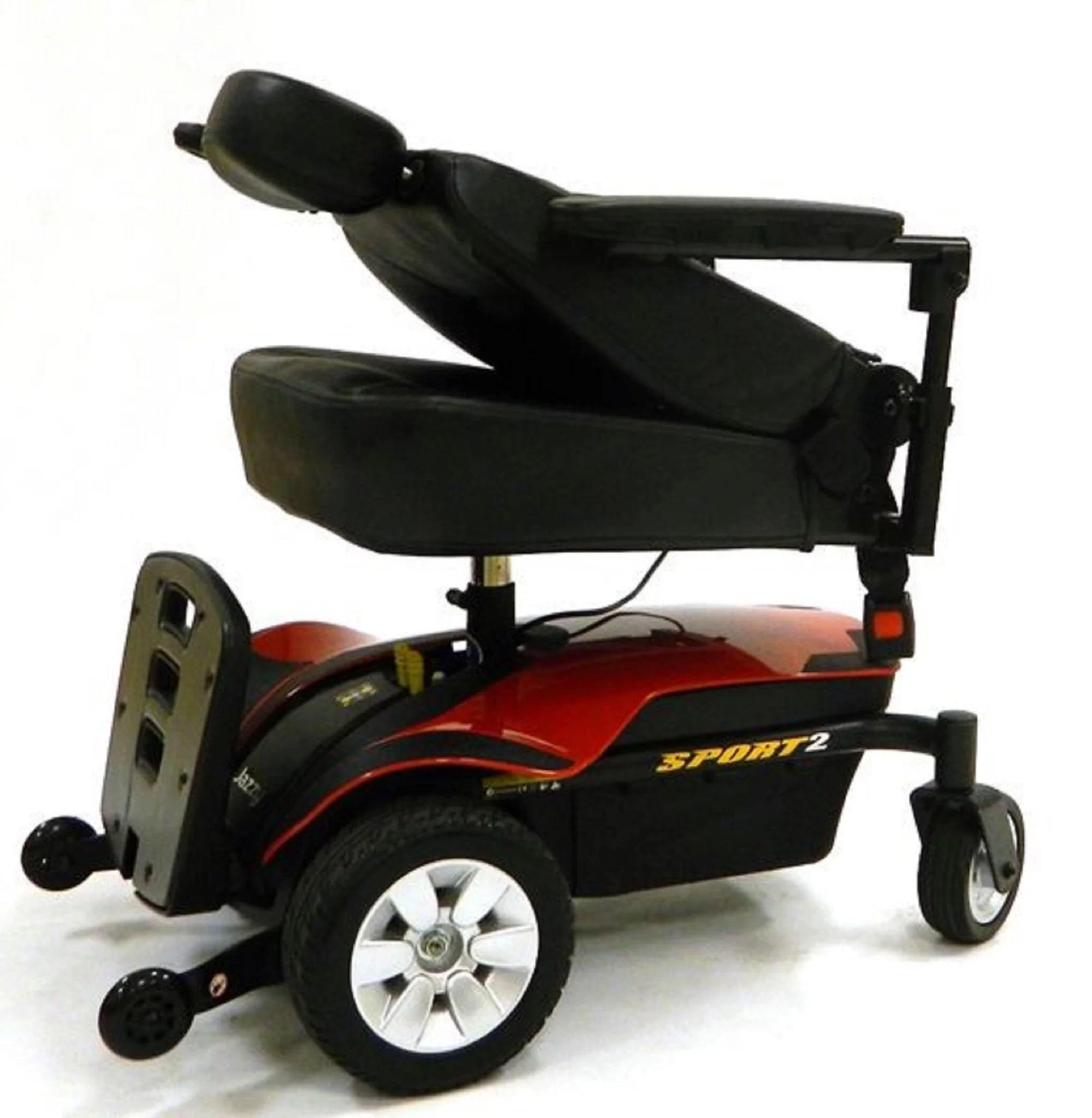 Pride Mobility Jazzy Sport 2 Front-Wheel Drive Power Chair, Jazzy Red S456
