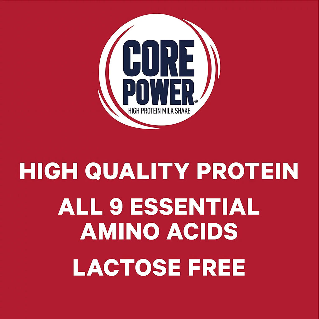 Core Power Fairlife High Protein Milk Shake, Strawberry Banana, 14 Fl Oz (Pack of 12) W8694