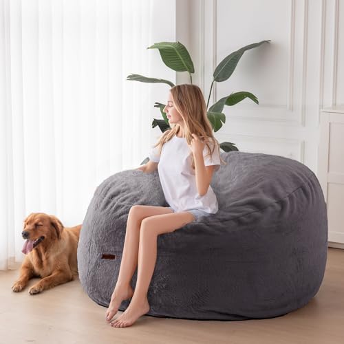 MAXYOYO Giant Bean Bag Chair Bed for Adults, Convertible Floor Sofa G466