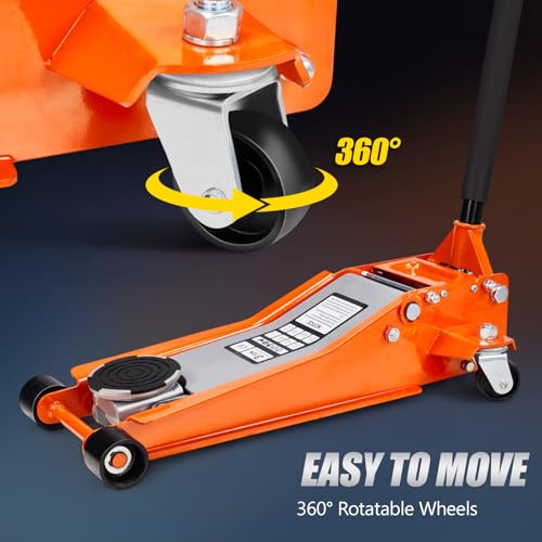 Bonnlo 3 Ton Low Profile Floor Jack, Hydraulic for Garage & Workshop Z1624