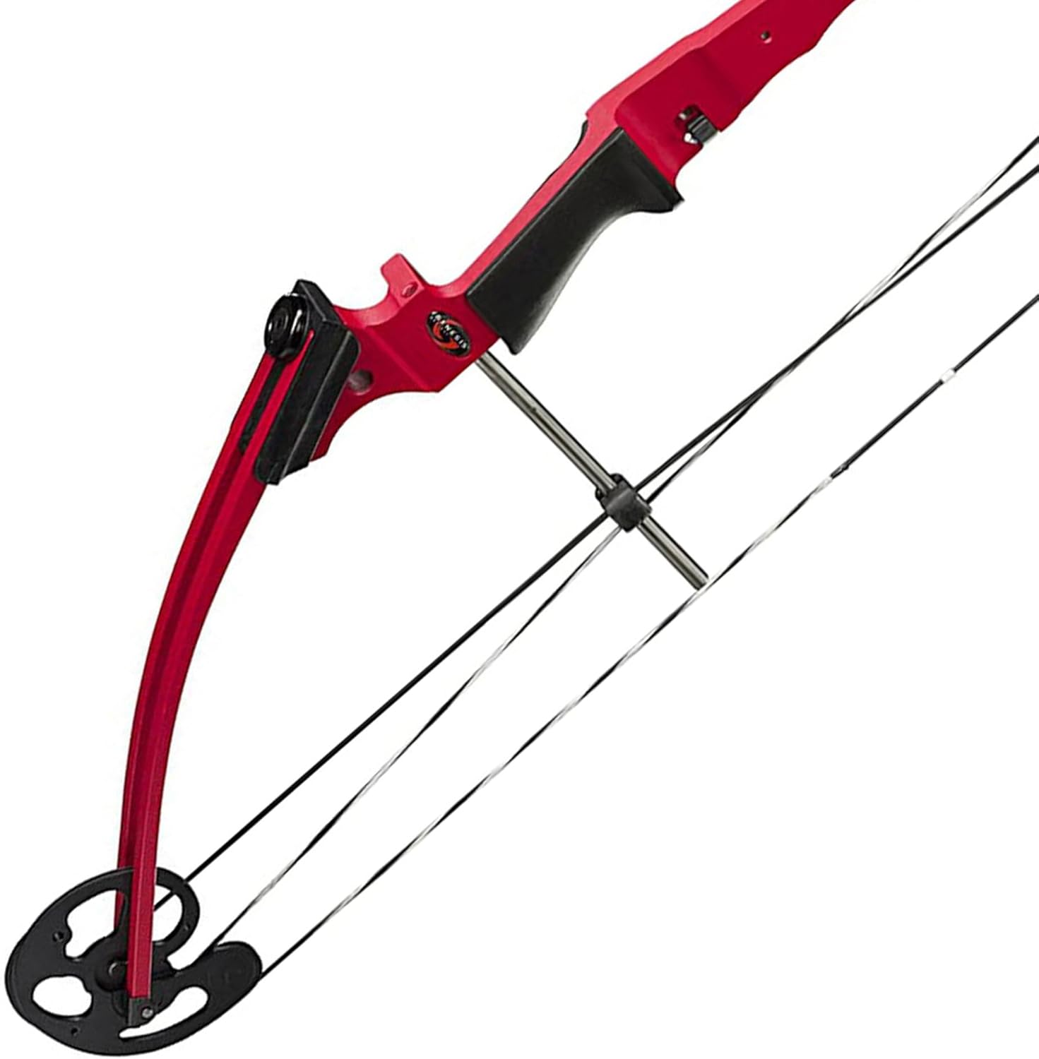 Genesis Archery Compound Bow Kit, Adjustable Draw Length & Weight, Left-Handed, Red O137209