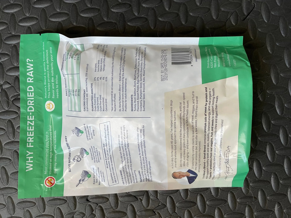 Dr. Marty Freeze-Dried Raw Dog Food for Small Dogs, 6 oz H2023