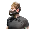 NEXTGEN Altitude Workout Mask Cardio Breathing & Respiratory Strength Trainer 24 Oxygen Deprivation Levels, 8 Replaceable Carbon Filters Sport Elevation Vented Respirator for Athletes Black