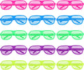 Hxezoc 15 Pack Shutter Shades Glasses 80s 90s Party Favors Plastic Glasses For Kids Adults Neon Party Sunglasses, Birthday Wedding Concerts Carnival Pool School Party Supplies