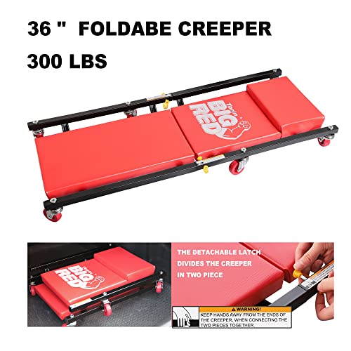 BIG RED Torin Hydraulic Trolley Floor Jack with Storage Case, 1.5 Ton Capacity, Black J906585