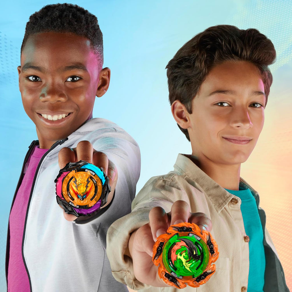 BEYBLADE Burst QuadStrike Light Ignite Battle Set Stadium with 2 Tops and 2 Launchers H83919
