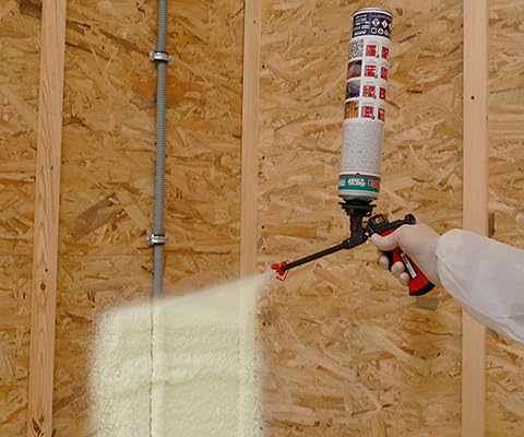 Akfix Thermcoat Spray Foam Insulation Kit, Closed Cell Polyurethane, Gun & Cleaner Included E708271