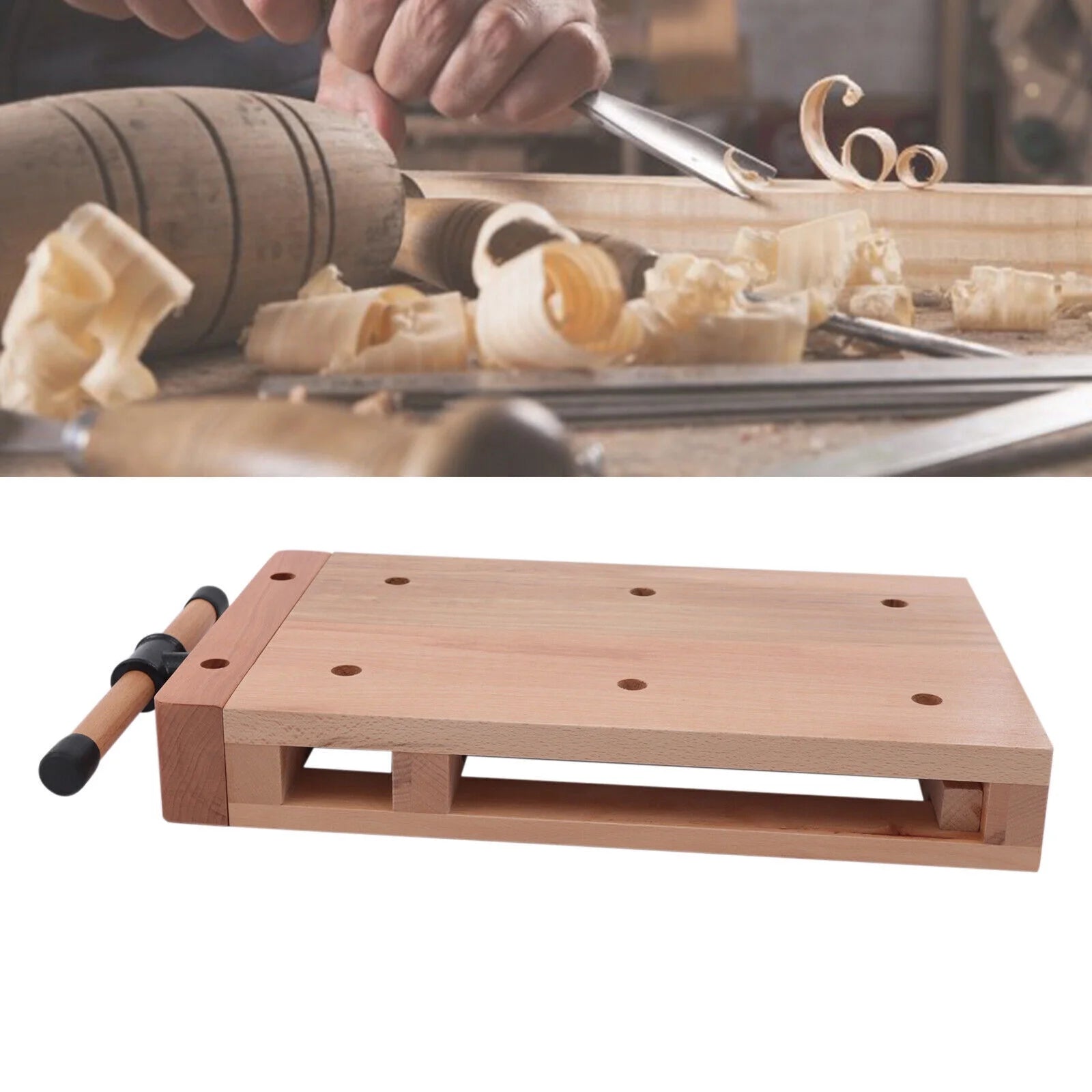 Portable Woodworking Bench Vise with Superior Clamping U599