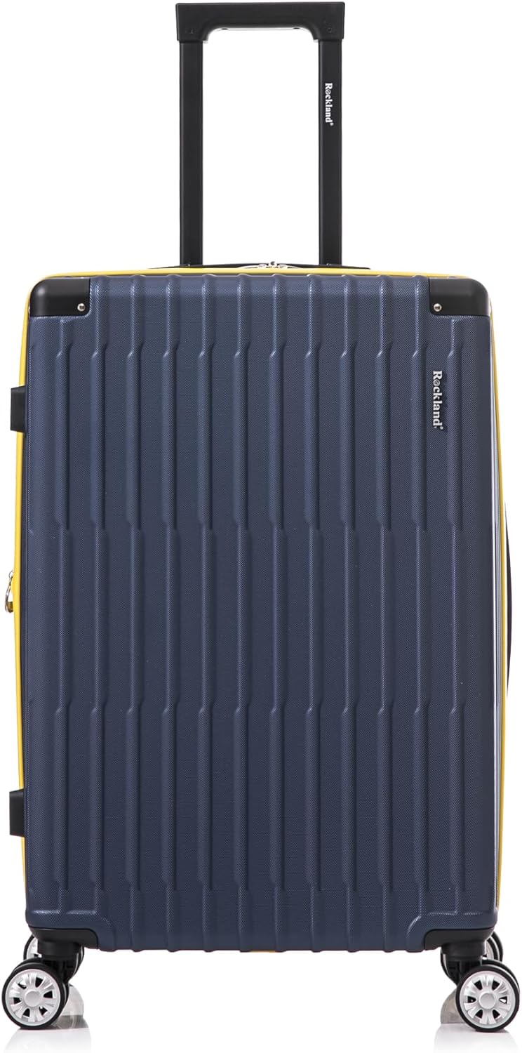 Rockland Hardside Spinner Carry On Luggage Set with Tote, Navy N187713