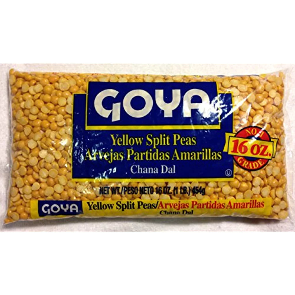 Goya Dried Yellow Split Peas - Four 1 Lb Bags - Soup - Recipe On Bag Y6345