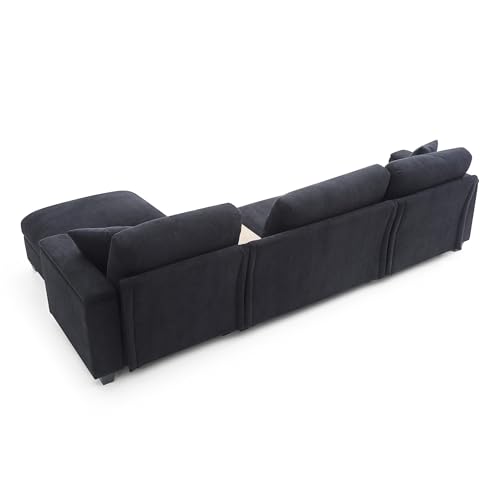 Oversized Modular Sectional Sofa with Movable Ottoman E909
