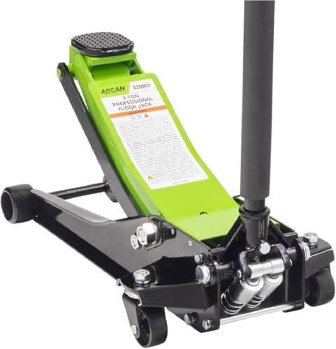 ARCAN Tools 3-Ton Quick Rise Aluminum Floor Jack with Dual Pump Pistons I786