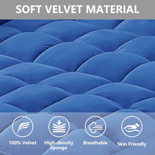 3 in 1 Convertible Sleeper Sofa Bed Futon with Adjustable Backrest, Velvet, Black Q74350