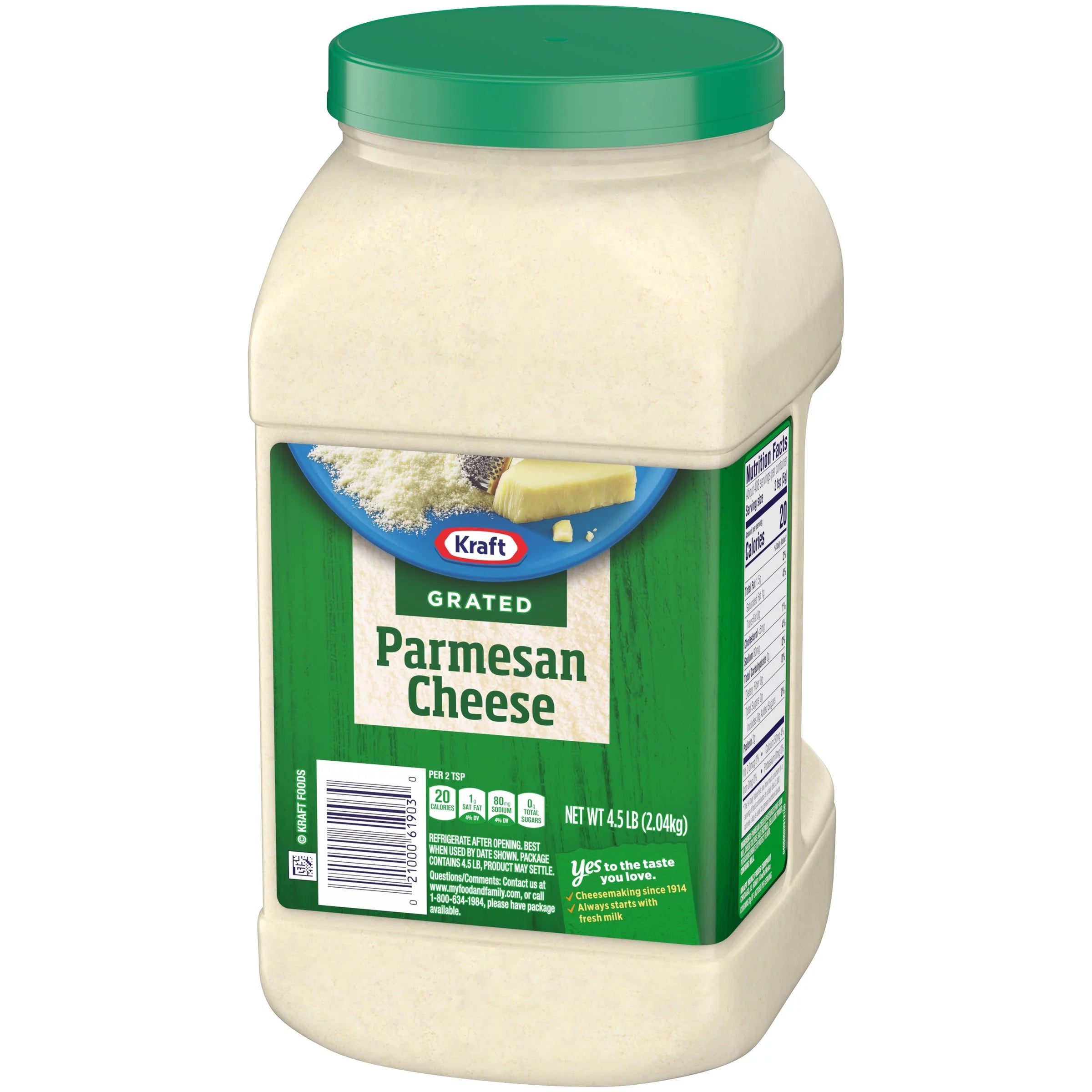 Kraft Parmesan Grated Cheese, 4.5 lb Jug M88580