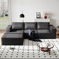 Cloud Modular Sectional Couch with L-Shape Chaise, White D960714