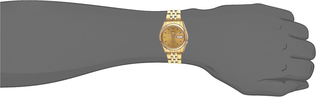 Seiko Men's SNK366K 5 Automatic Gold Stainless Steel Watch J1278