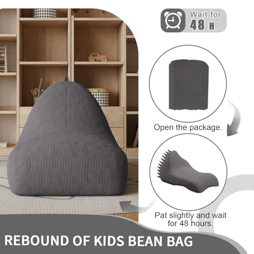 COMAX Unicorn Bean Bag Chair for Kids with Filler, Pink H562644