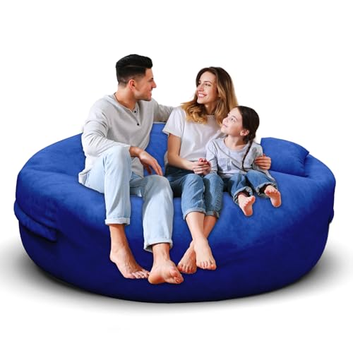 Bean Bag Chair for Adults 3FT, Soft Removable Cover, Light Gray M535251