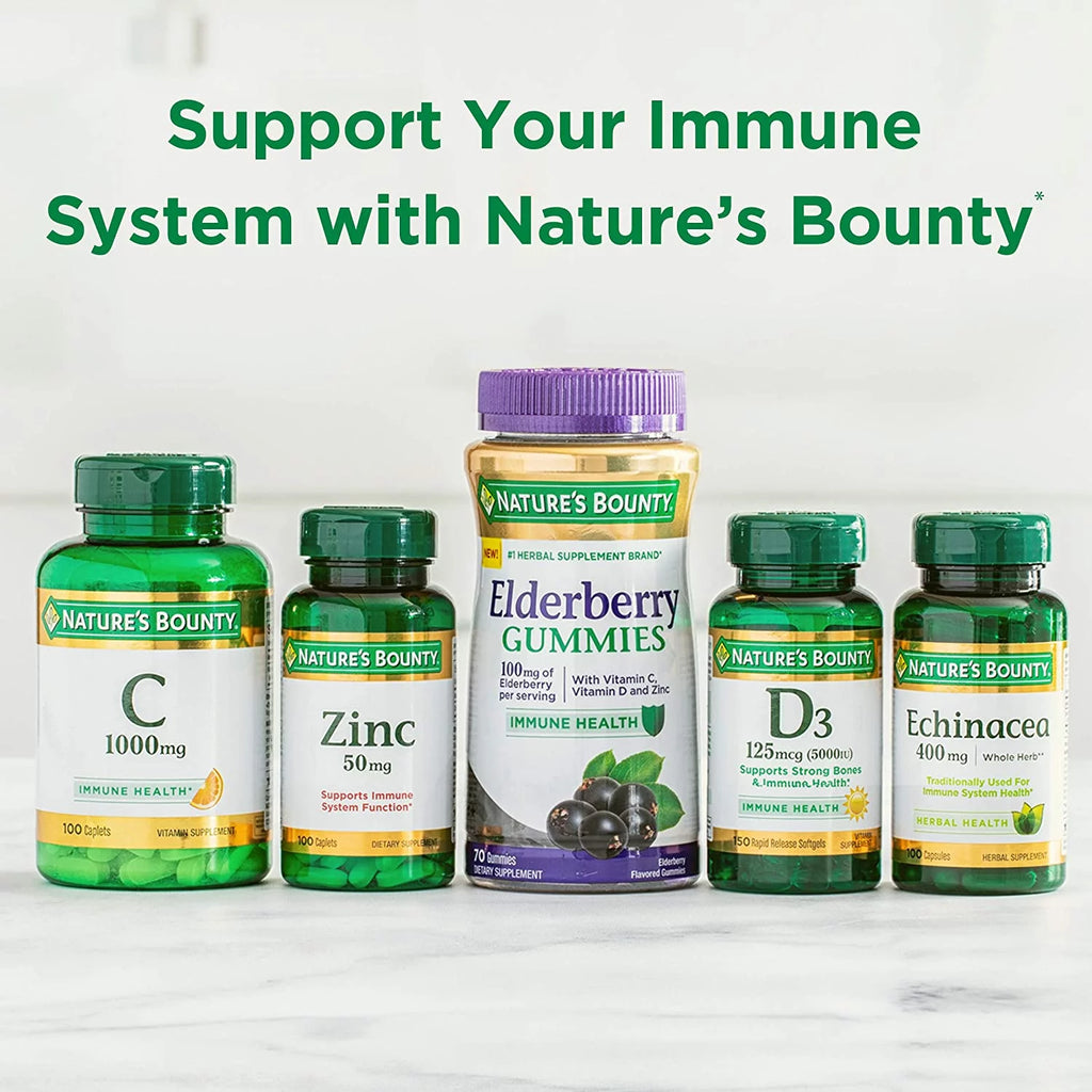 Nature's Bounty Vitamin D3 Softgels, 2000 IU, 150 Ct, 2 Pack H319