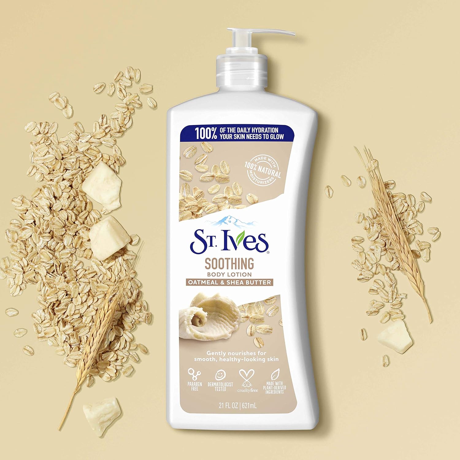 St. Ives Soothing Hand & Body Lotion with Oatmeal & Shea Butter, 21 oz J628