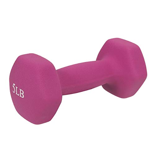 Sunny Health & Fitness Neoprene Coated Hex Dumbbell, Sold in Pairs F81825
