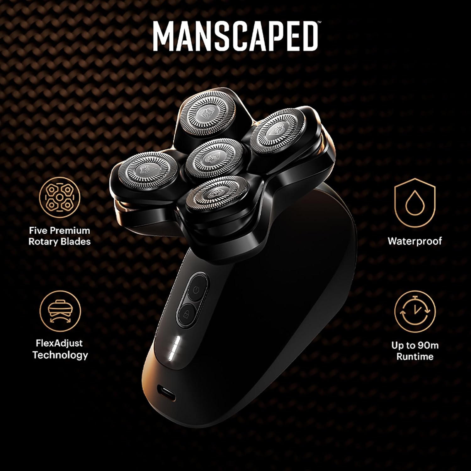 MANSCAPED® The Dome Shaver™ PRO Head Shaver for Bald Men with SkinSafe® Technology B172892