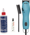 WAHL KM10 2 Speed Brushless Motor Professional Animal Clipper with a Bonus 4 oz. Clipper Oil (Turquoise)