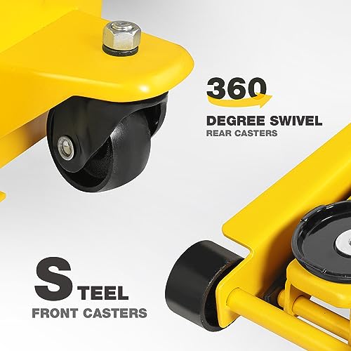 YELLOW JACKET 2.5 Ton Trolley Jack with Carrying Case, 5500 lb Capacity N593266