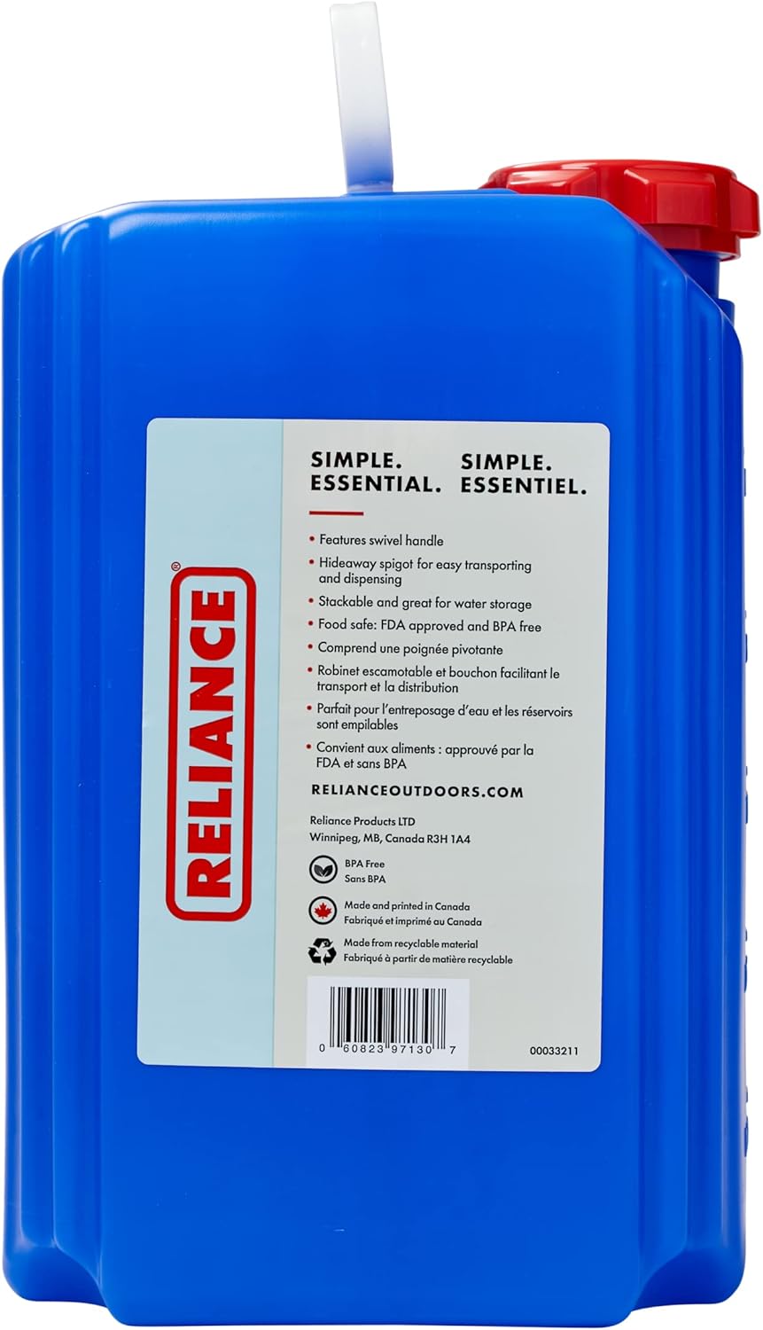 Reliance Products Water-Pak Water Container, Blue E406
