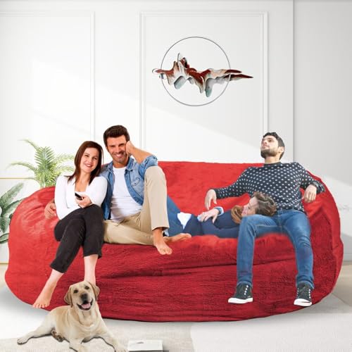 Bean Bag Chair for Adults 3FT, Soft Removable Cover, Light Gray M535251