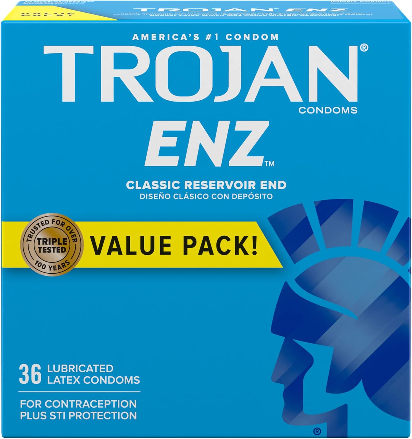 TROJAN ENZ Lubricated Condoms 36 Count with Bareskin Thin 24 Count J2498