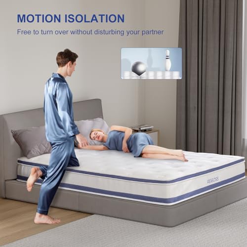 Twin Mattress 10 Inch Hybrid with Memory Foam and Pocket Springs N13369