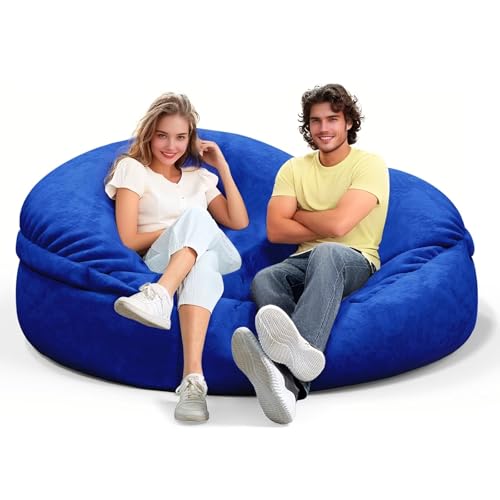 Bean Bag Chair for Adults 3FT, Soft Removable Cover, Light Gray M535251