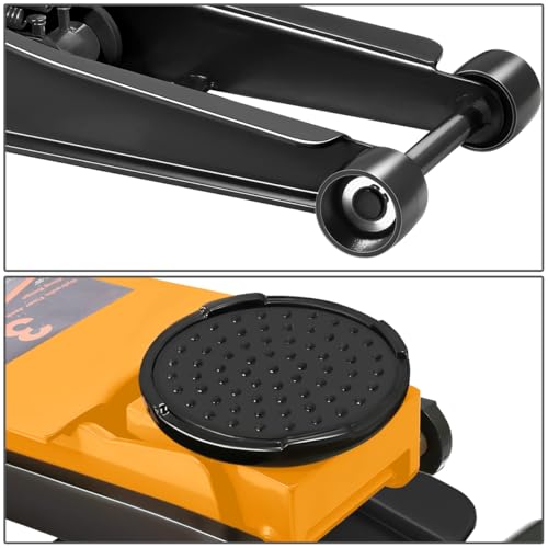 DNA MOTORING Floor Jack 3 Ton Low Profile Heavy Duty Hydraulic Car Jack, Black T11604