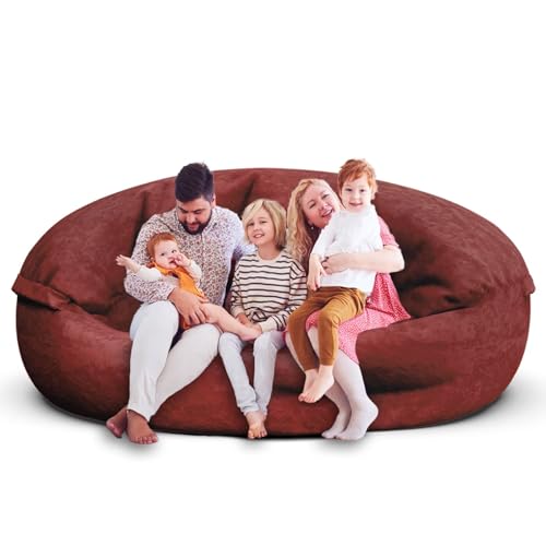 Bean Bag Chair for Adults 3FT, Soft Removable Cover, Light Gray M535251