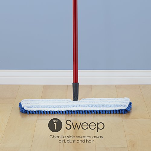 O-Cedar Dual-Action Microfiber Flip Mop with Telescopic Handle C8643