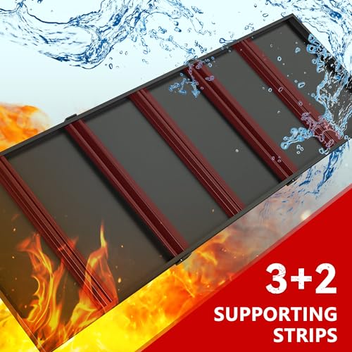 REIBII 60" W Garage Shelving 5-Tier Heavy Duty Metal Storage Shelves B60038