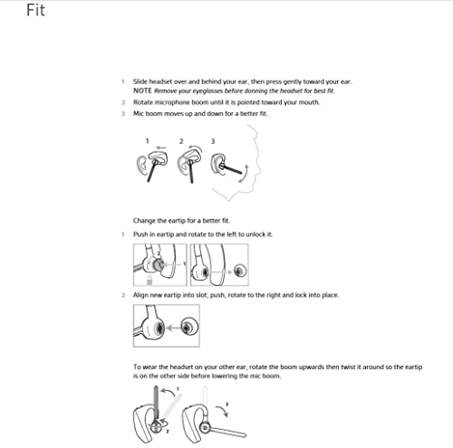 Plantronics VOYAGER-5200-UC Bluetooth Headset with Noise Canceling B25391