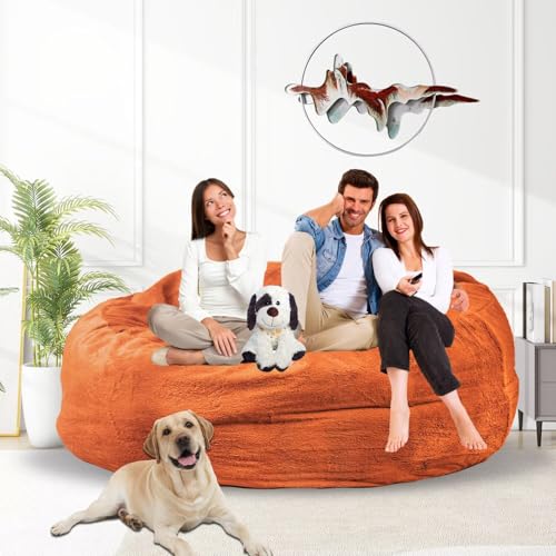 Bean Bag Chair for Adults 3FT, Soft Removable Cover, Light Gray M535251