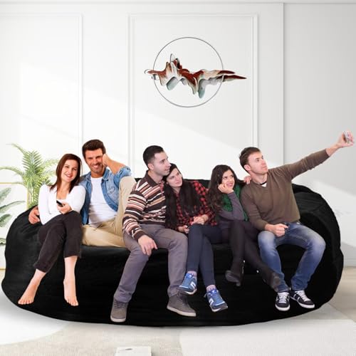Bean Bag Chair for Adults 3FT, Soft Removable Cover, Light Gray M535251