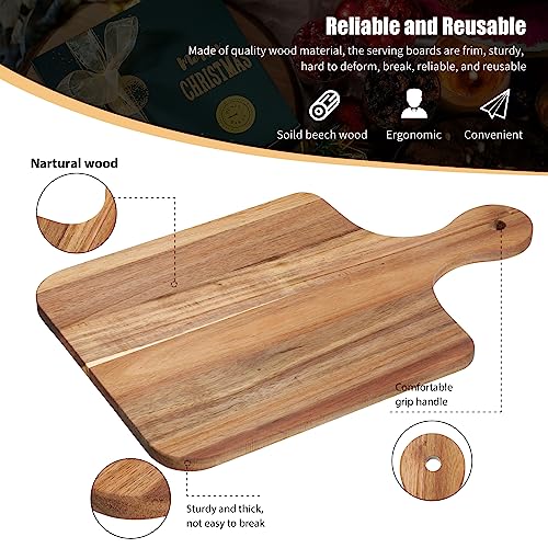 Acacia Wood Cutting Board with Handles for Engraving, 15 x 7 Inch, 6 Pack O2022