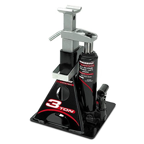 Powerbuilt 3 Ton All-in-One Bottle Jack and Jack Stands, 6000 lb Car Lift J927