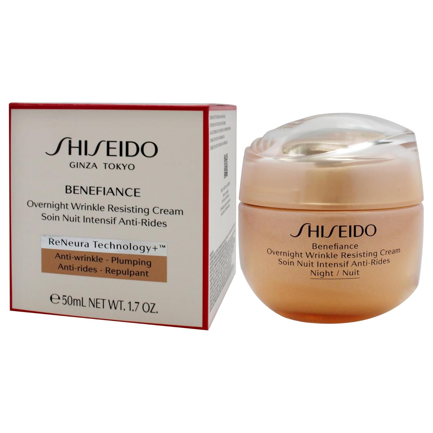 Benefiance Overnight Wrinkle Resisting Cream 1.7 Fl Oz N80747